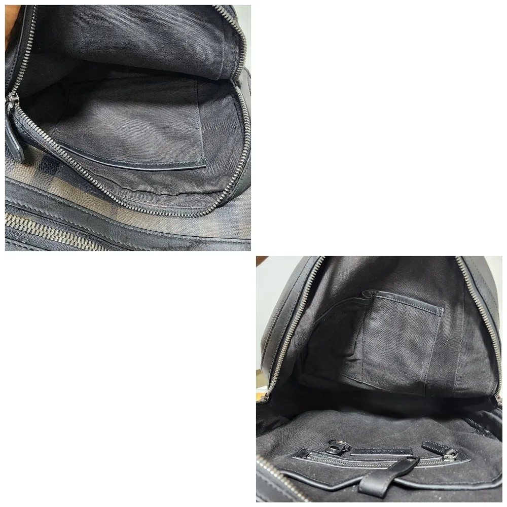 Burberry Smoked Check Backpack Black